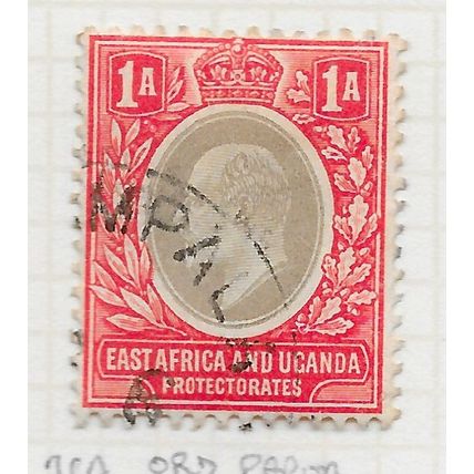 EAST AFRICA UGANDA PROTECTORATE KE7 1a 1904 WMK CA SG18 18 SG USED