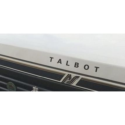 2 x Talbot Bonnet Vinyl Decal, Sticker For Talbot Express Motorhome Or Campervan