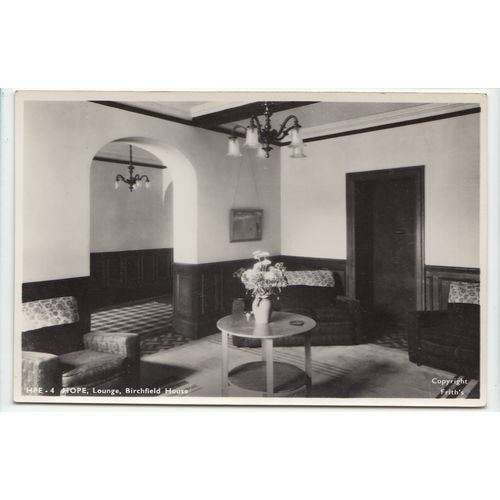 The Lounge Birchfield House Hope Derbyshire RP Postcard