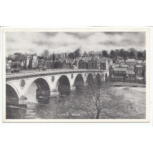 Perth Bridge Perthshire J B White Postcard 5051