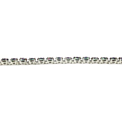 Mystic Fire Topaz, 925 Sterling Silver Bracelet, SB001