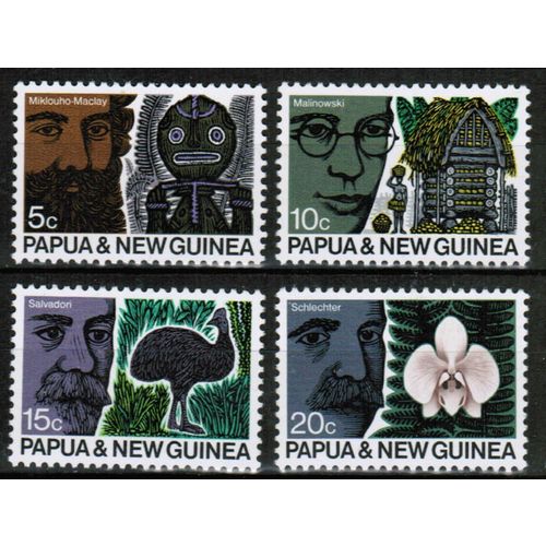 1970 Papua New Guinea Sc# 311-314 Scientists Mint NH set