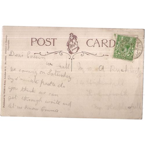 A HAPPY EASTER .used antique postcard by Wildt & KraY =