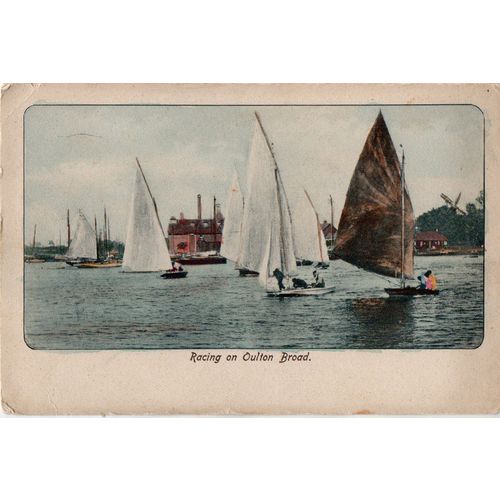 JW Dent Postcard Racing on Oulton Broad Yachts
