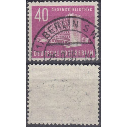 Berlin, Germany 1954 40pf Memorial Library. Scott #9N109; Michel #122, Used