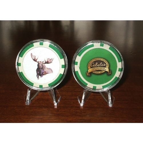 Moose Poker Chip Golf Ball Marker - Green - Cabela's