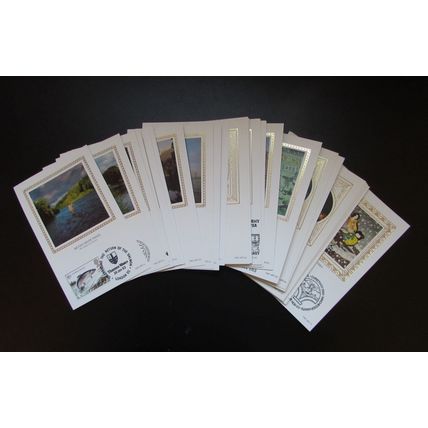 BENHAM PC - SILK POSTCARD YEAR SET 1983