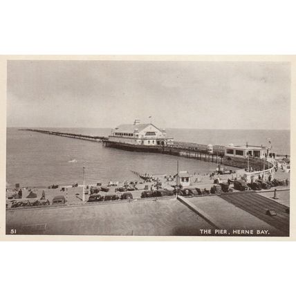 The Pier Herne Bay Kent Postcard (Ken77978)