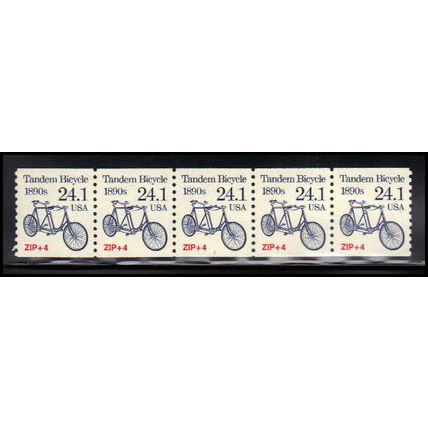 2266 24.1c Tandem Bicycle Very Fine MNH Dry Gum PNC 1/5 X1325