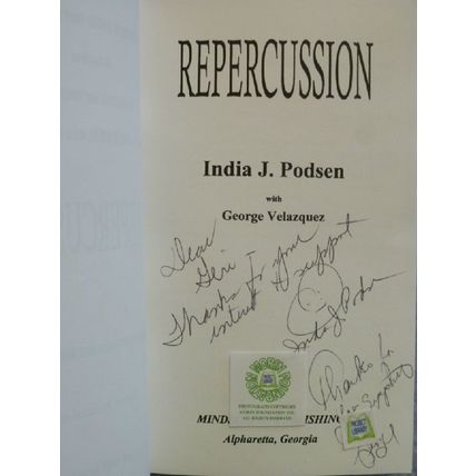 SIGNED REPERCUSSION novel about amputee ballroom dancer by Podsen & Velazquez