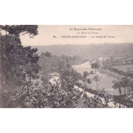 Thury Harcourt La Vallee De L'Orme Antique French Aerial Postcard