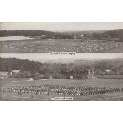 Physical Culture Display Aldershot Tattoo Military Old Postcard