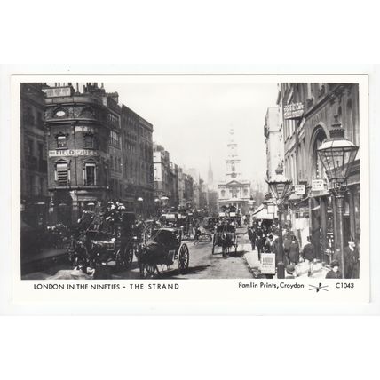 The Strand Pamlin Prints Reproduction Postcard London C1043