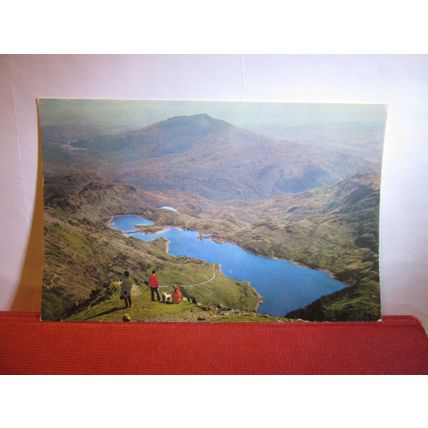 LLYN LLYDAW from SNOWDEN, WALES unused postcard by Coulourmaster =