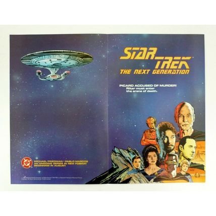 Star Trek Flyer Promo DC Comics Paramount Pictures Booklet Magazine 1989