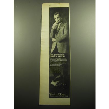 1958 Bernhard Altmann Ad - Ombre-striped Jacket, ribbed socks and Polo Shirt
