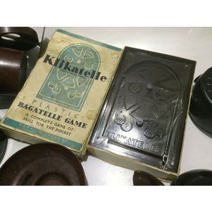 bakelite joblot bagatelle klikatelle darning mushroom regle du jeu le monac rare