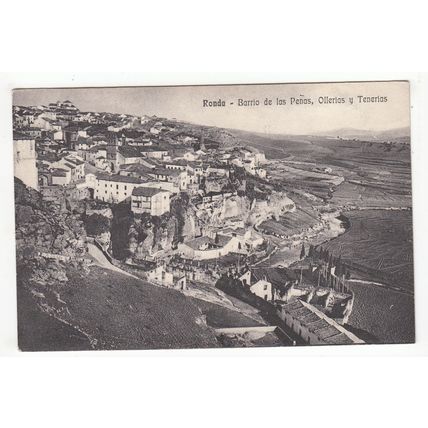 Barrio de las Penas Ollerias y Tenerias Ronda Postcard Spain