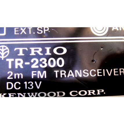 Trio TR2300 2 Metre Portable Transceiver Vintage Late 1970’s - 80’s