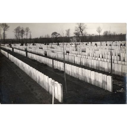 Somme Peronne Published French Military Graveyard RPC WW1 Postcard