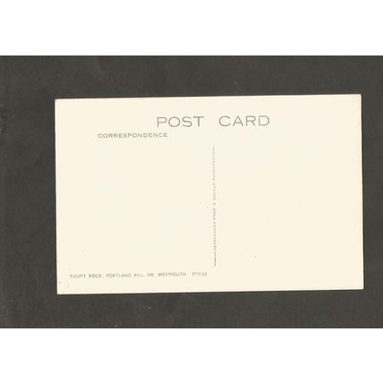 Postcard Dorset Portland Pulpit Rock