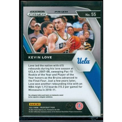 2021-22 Panini Prizm Draft Picks Prizms Silver #55 Kevin Love