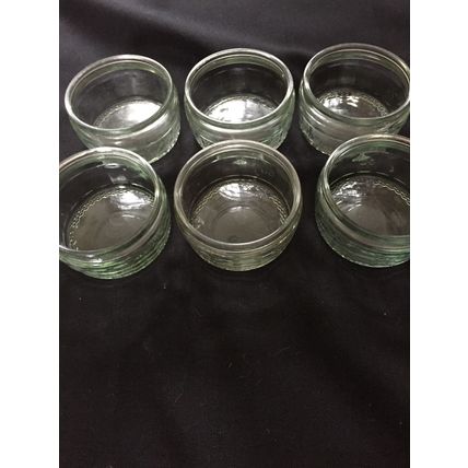 6 GU Glass Ramekins Dessert Pots Tea Lights Craft Wedding Dishes Jars
