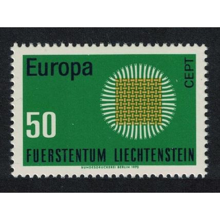 Liechtenstein Sun composed of 24 interwoven fibres Europa 1970 MNH SG#523