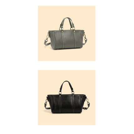 Genuine Leather Women Purses and Ladies Handbags Black
