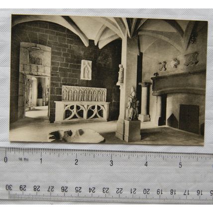 vintage postcard Palais Ducal, Salle Gothique, Luxembourg