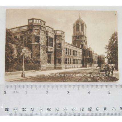 vintage postcard Oxford, Christ Church, West Front