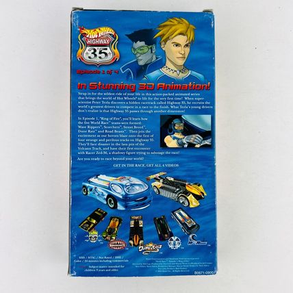 Hot Wheels Highway 35 World Race Ring of Fire Episode One VHS Tape Hotwheels