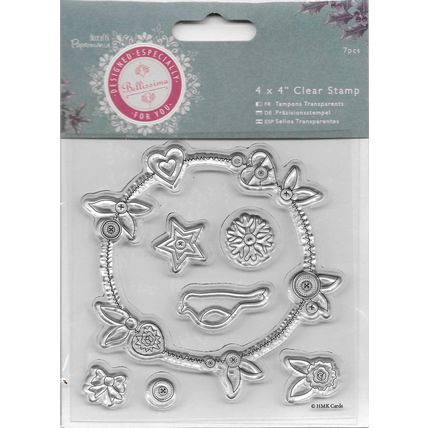 Papermania. Bellissima Christmas Stamp Set. Stamping Cardmaking Scrapbooking