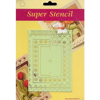 Marianne. Super Stencil. 4.051310. Embroidery, Embossing & Pricking Stencil.