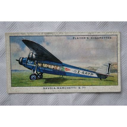 1935 Players Aeroplanes (Civil) No. 47 Savoia-Marchetti S-71