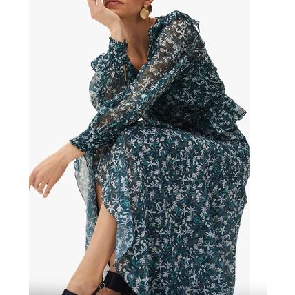 PHASE EIGHT Lola Floral Dipped Hem Maxi Skirt BNWT