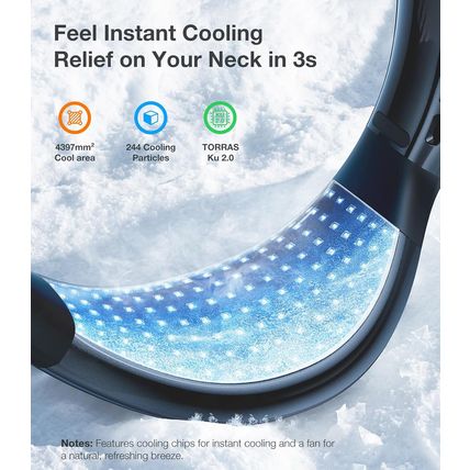 TORRAS Coolify Air 2025 Upgraded Neck Fan Air Conditioner, Upper-Lower Airflow,