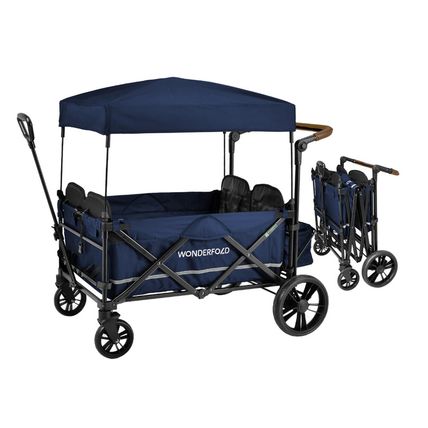 WONDERFOLD X4 Push & Pull Stroller Wagon (4 Seater) - Collapsible Wagon Stroller