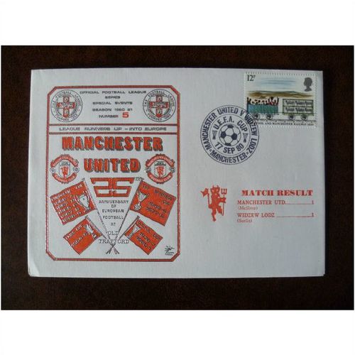 1980 Manchester United v Widzew Lodz Dawn 10th Official Dawn Football Cover 5