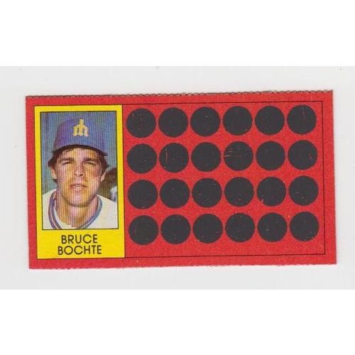 1981 Topps Scratch-Off Bruce Bochte #30 baseball card –Scratchoffs-Mariners