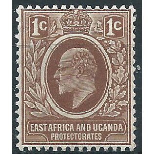 East Africa & Uganda 1907 SG34 1c Brown Mounted Mint....