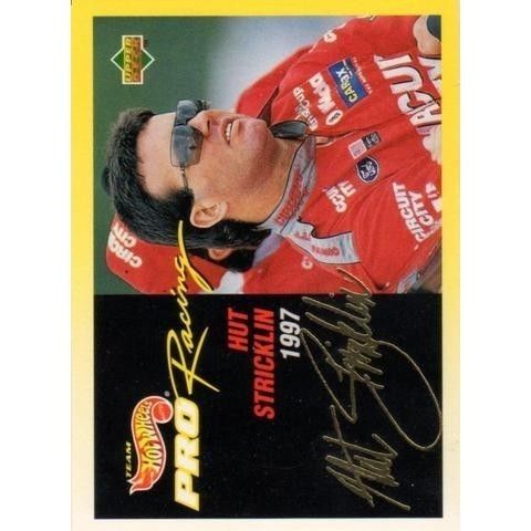 1997 Upper Deck Pro Racing Hot Wheels Hut Stricklin card # M15