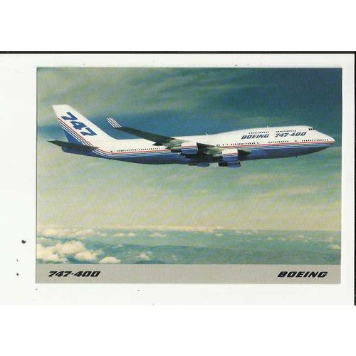 Aviation BOEING 747-400 Official Postcard