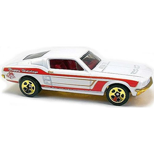 Hot Wheels - '67 Custom Mustang: Holiday Hot Rods #2/6 (2015) *White / Walmart*