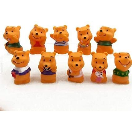 Cute 10pcs Winnie the Pooh Children Toy Doll Cake Accessories Gift