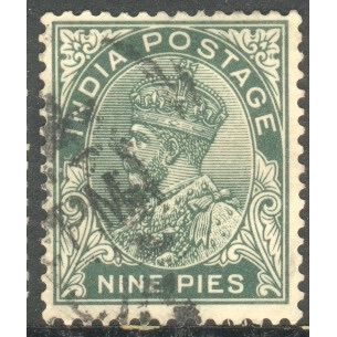 India 1932 - SG 233 - KGV 9p green - used 3