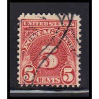 Used J83a 5c Postage Due Average K1449
