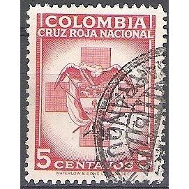 Colombia 1947 Michel Bienfaisance 35B O Cote (2005) 0.10 Euro Croix Rouge