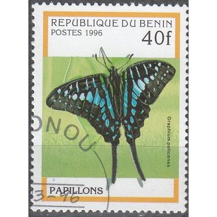 Benin 1996 Michel 778 O Cote (2001) 0.30 € Papillon Graphium policenes