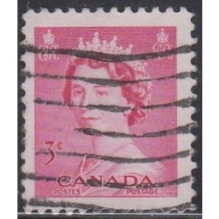 CANADA, 1953 3c QEII, SG 452 (Scott #327), used